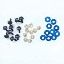 인형 장난감용 3D 반짝이 봉제 플라스틱 안전 눈 아미구루미 인형 만들기 믹스 동물 14mm 20mm 20 개, 03 Dark blue-20pcs_03 18mm