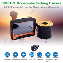 어군탐지기 어탐기 SYANSPAN-오리지널 15M 3.5 "휴대용 HD 수중 얼음 낚시 카메라 8 IR led 야간, 01 15M, 01 15M