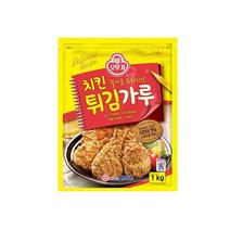 오뚜기 엄마손맛 식자재 치킨튀김가루 1KG 홈카페 아이간식, 6개