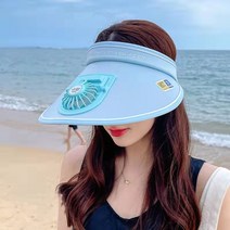 USB 충전 선풍기 모자 팬 캡 여름 자외선 차단 낚시 태양 모자 간단 조절 썬캡, 블랙