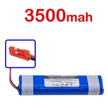 12V 배터리 ILIFE 로봇 진공 청소기용 충전식 V3s V5s V8s DF45 DF43 V3 X3 V50 V55 V5L 프로 148V 3200mAh 35ah 신제품, Red plug 3500mah, 1개