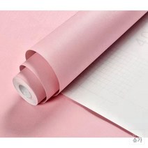 447386 인테리어 벽지 스티커 DIY 마카롱 자체 접착 비닐 벽 80cm 이동식 솔리드 컬러 홈 데코 침실 가구 연락 용지 PVC, 80Cmx5m, Blossom pink-THF