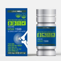 로하스웰 관절편한 MSM 1500mg 90정 (1개월 분), 1병