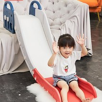 실내미끄럼틀 소파활용 간편 심플 침대 어린이 놀이터, 코끼리 미끄럼틀 팔걸이 조절 워터멜론 레드