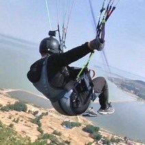 패러글라이딩 하네스 시트백 패러글라이더 훈련 좌석 의자 가방, 다크그레이