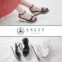 [애슬릿] 에스파듀 통굽 웨지 스트랩 샌들 9.5cm