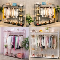 굿라이프 시스템 행거 튼튼한 옷가게 매장 옷장 옷방 드레스룸 선반, 화이트 길이200x폭40x높이170