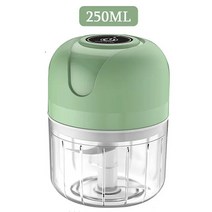 파운터믹서기 250ml 전기 마늘 다지기 USB 고기 분쇄기 튼튼하고 튼튼한 생강 야채 주방 용품, 1.Green 250ML