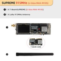 안동 LILYGO® SoftRF TBeamSUPREME ESP32S3 LoRa 개발 보드 SX1262 868/915MHz GPS Ublox L76K WiFi 블루, 12 SUPREME UBLOX 915MHz