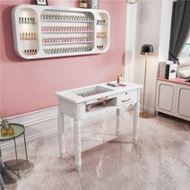 유럽풍 1인 네일 테이블 책상 80 1200 1인용 2인용 유리 네일샵 네일가구, 1.0M 2단 데스크톱 싱글 테이블