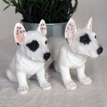 불테리어 강아지장식품 옵션 강아지 장식 소품 개업 집들이 개업 선물 거실 인테리어 소품, 서있는자세