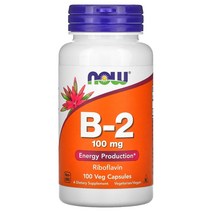 나우푸드 비타민 B2 리보플라빈 100mg 100베지캡슐