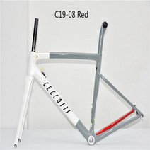 자전거프레임 자전거부품 카본 로드 바이크 V림 브레이크 T1000 BSABB, C19-08 Red+49cm BB30 V brake