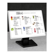 업소용 사이니지 매장용 모니터 포스기 병원 키오스크, 블랙 세트 297x420mm