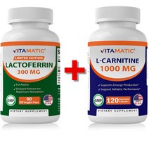 1+1 비타매틱 장용성 락토페린 엘카르니틴 더블구성 미국비만센터의사 개발 추천, 6통, 480정