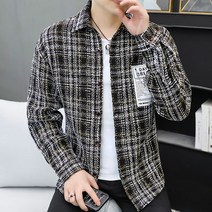 남성 봄 자켓 잠바 점퍼 바람막이 새로운 봄 패션 니트웨어 옷깃 일본 거리 남성 카디건 스웨터 가