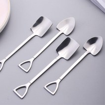 아이스크림 요거트 디저트용 삽모양 티스푼 3개, 1삽모양티스푼-삼각형