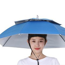 낚시파라솔 접이식 더블 레이어 야외 우산 모자 비 태양 그늘 머리 낚시 캠핑 용품 방수, [04] D