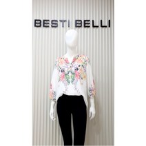 베스띠벨리 플라워 콩단추 블라우스 BCBAD2440