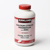 [커클랜드]구연산칼슘 마그네슘 아연 (1586.2mg x 500정) 코스트코, 단품, 단품