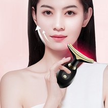 피부 마사지기 고주파 얼굴 진동클렌저 홈케어 미용기기 리프팅기기 초음파 피부 리프팅 퍼밍 마사지 목 뷰, 01 Purple