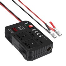 자동차 인버터 캠핑 300W 자동차 인버터 DC 12V ~ 콘센트 4 USB 고속 충전 범용 소켓 어댑터, 02 B