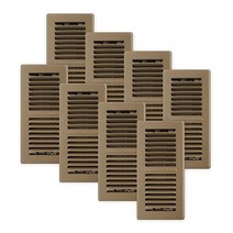 Decor Grates PG414 BWN 8 Pro 스틸 바닥 레지스터 10.2x35.6cm(4x14인치) 브라운, ‎4x10 Inches_Brown