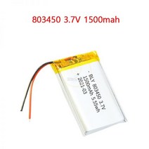 2PCS 803450 3.7V 1500mAh 폴리머 산업용 충전식 배터리 블루투스 스피커 게임 컨트롤러 산업용 폴리머 배