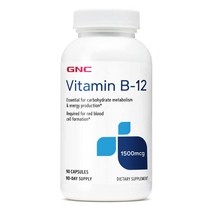 GNC 지앤씨 비타민B-12 1500mcg Vitamin B-12 90정