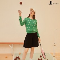 [JJ지고트(JJ JIGOTT)] (JJ지고트) 라인 배색 플레어 니트 스커트 GM9P1S