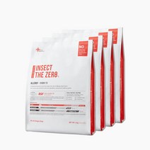 [마이펫닥터] 인섹트더제로 포 독 강아지 사료 곤충 피부 알러지 고단백 단일단백질 1kg 4ea, 인섹트더제로4kg
