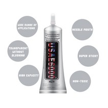 E6000 접착제 110ml 옵니다 바늘 플라스틱 아크릴 금속 1PCS