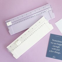 종이커터기 종이재단기 문서트리머 A4 A5 슬림형 paper trimmer cutter, 화이트