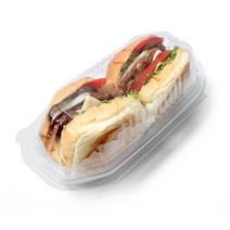 핫도그 포장 케이스 D-12, 혼합색상, 100개