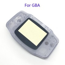대신물산마켓 간지 게임 보이 어드밴스 GBA 콘솔용 하우징 셸 케이스 커버 + 스크린 렌즈 프로텍터 스틱 라, 한개옵션1, 01 5 Clear Purple