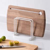 히키스 심플디자인 화이트스틸 주방 쉐프 도마 식판 스탠드, 기타