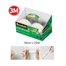 손으로찢는 불투명 메모 스카치테이프 3롤 신학기 쓰리엠 3m 필기용 끈적임없는 무지