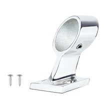 316 스테인레스 스틸 해양 보트 요트 핸드 레일 피팅 Left End Stanchion 22mm, 한개옵션0