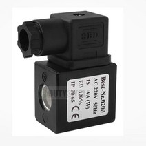 솔레노이드 밸브 코일 구리 코일 12vdc 24vdc Ac24v 36v 110v 220v 380v 내경 13mm 높이 41m, 검은색, AC220V