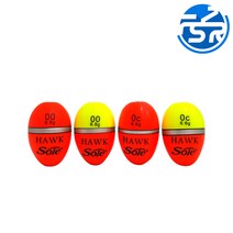 동해상사 SOLE HAWK 호크 구멍찌 초소형 바다 어신찌, 1개, 오렌지(0호)