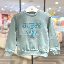 셀러허브 1 게스키즈 NC12 블링 변형삼각 MTM민트 여아 스팽글 티셔츠 G16KCT051-G6