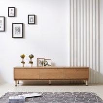 [아트랙] 샤인-1500(골드다리) 거실장 TV다이 TV선반 (색상 11종), 오크/오크