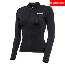 르꼬끄 스포르티브 르꼬끄 슬림핏 긴팔 져지 QN122CPJ21-BLK