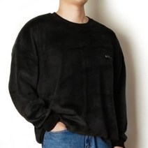 디작소 남성 겨울 커플 시밀러룩 양털 맨투맨 티셔츠