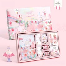 영결무람 동화 시리즈 다이어리 꾸미기 6종 세트, 핑크 애니