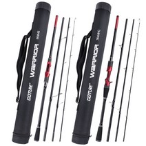 Goture 4 섹션 휴대용 여행 2.7m 2.4m 2.28m 2.13m 낚싯대 6, 1 rod with bag