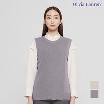 올리비아로렌 단추 디테일 솔리드 베스트__VOCBNWS2151