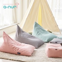 아누리 허그 키즈 빈백, 워싱민트, 빈백+발받침