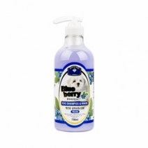 블루베리 샴푸 린스 백모용 750ml 강아지목욕샴푸 포메라니안 개샴푸 슈나우저 말티푸, 1개