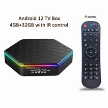 2022 안드로이드 12 스마트 TV 박스 Allwinner H618 미디어 플레이어 3D 비디오 유튜브 넷플릭스 2.4G &am, 02 4G 32G IR_04 Au 플러그